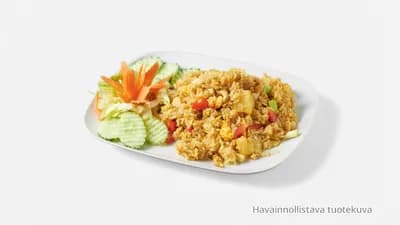 (No.96) Fried rice with chicken pieces
