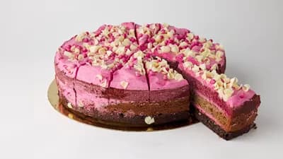 Berry Pink -kakku 14 palaa