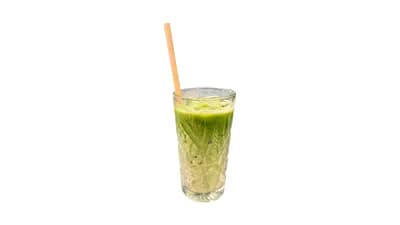 Vanilja matchajäälatte