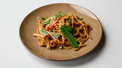 U3. Katkarapu paistettua Japanilainen Udon nuudelit