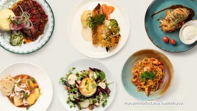 LOUNAS HALLOUMI-SALAATTI (L, G ilman leipää)