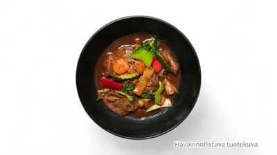 T4. Naudanlihaa chilikastikkeessa
