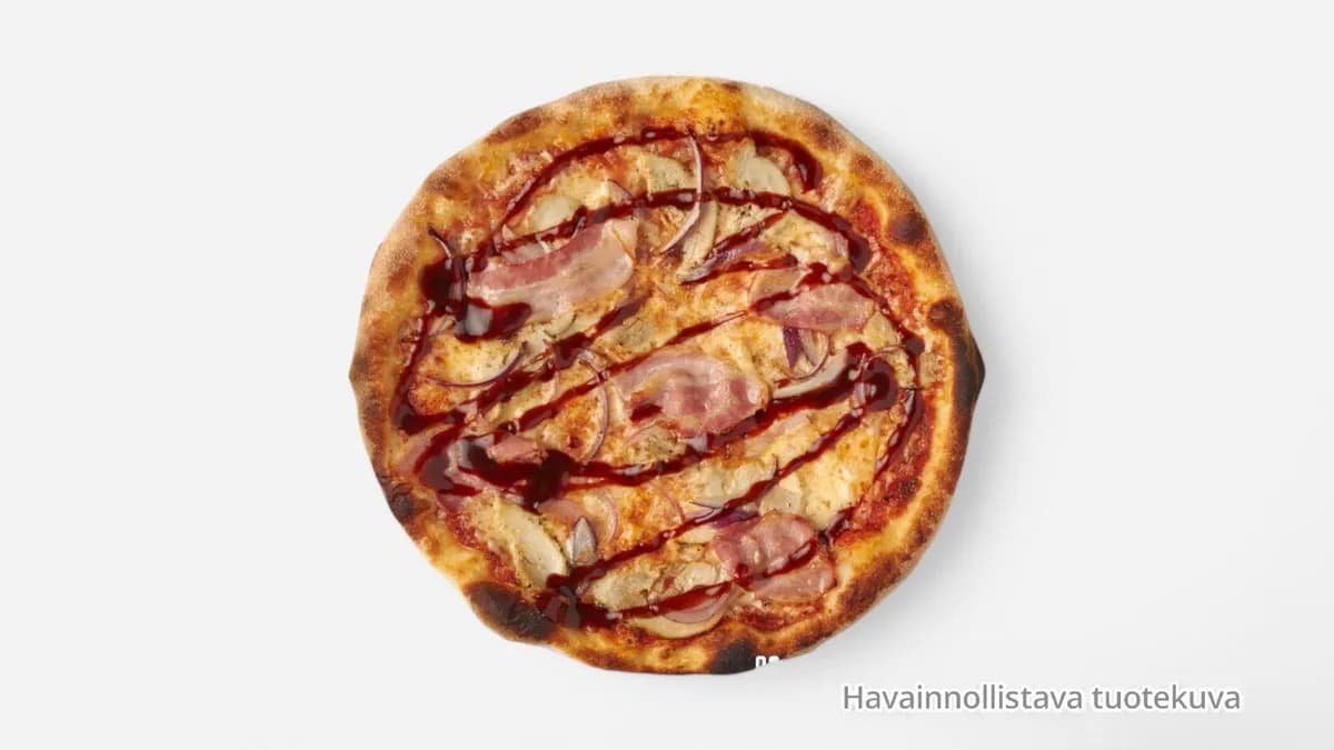 BBQ-kana perhepizza