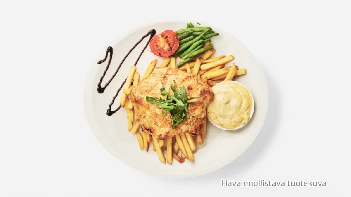 Kanafilee valitsemallasi lisukkeella