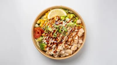 Deep fried chicken poke