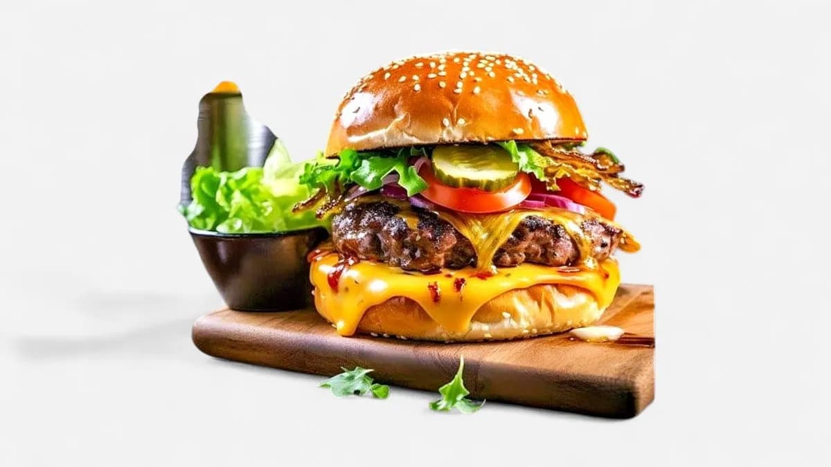 ‏Classic Hamburger Meal