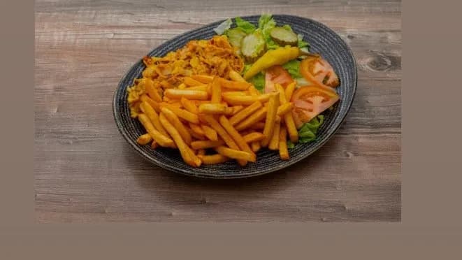 Chicken Kebab with Fries