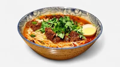Sichuan MALA Naudanliha nuudelikeitto川味牛肉汤面 (spicy)