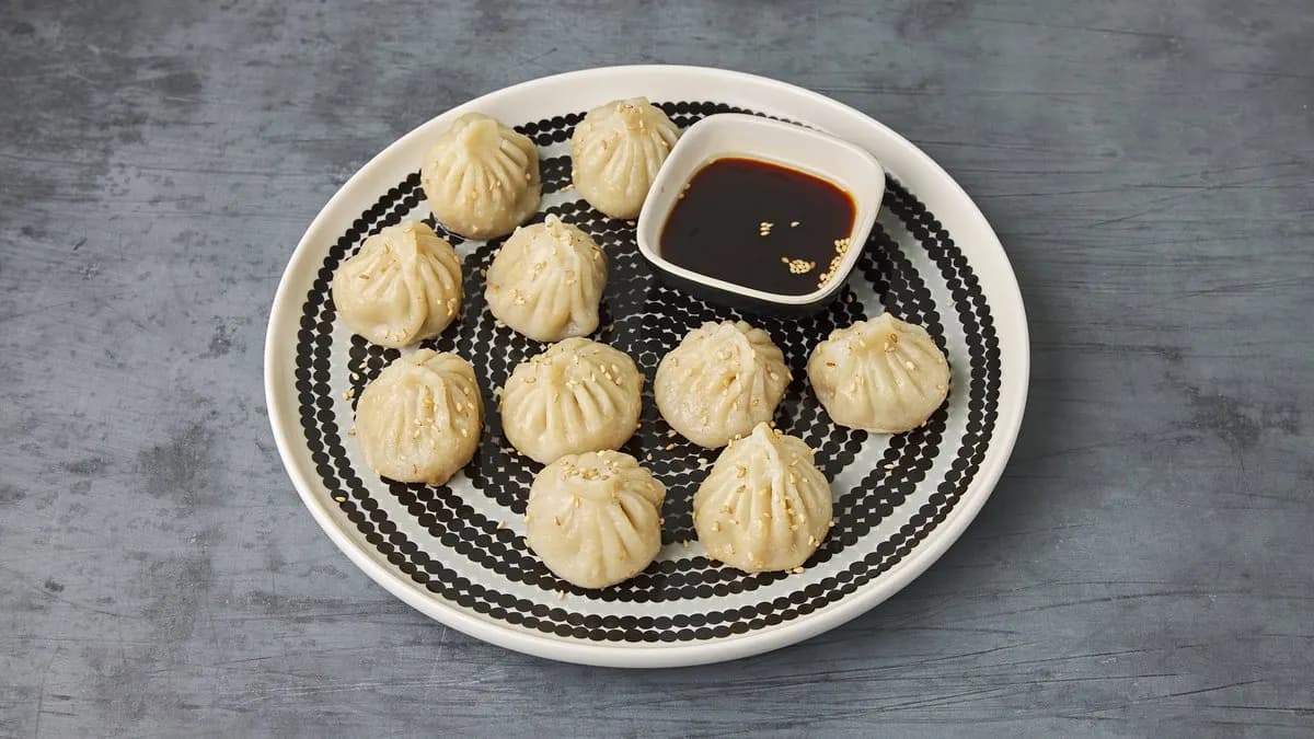 Handmade Dumpling Bao possunlihatäyttellä 10kpl 手工猪肉小煎包