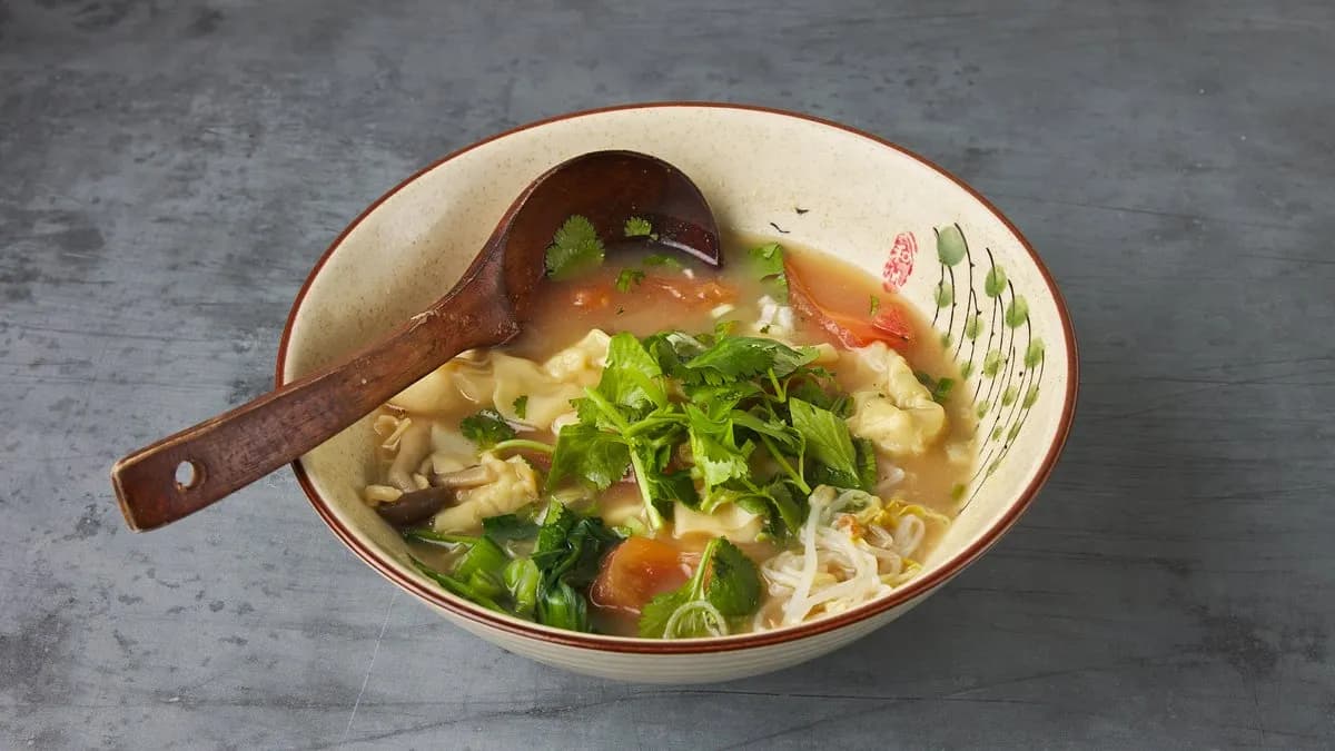 Kananliha wonton 鸡肉馄饨汤