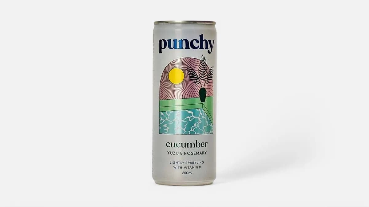 Punchy Sparkling Water Cucumber Yuzu Rosemary