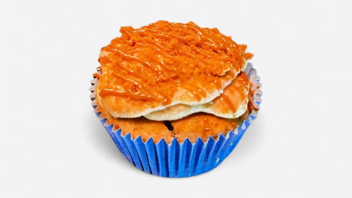 Pumpkin spice biscoff cupcake