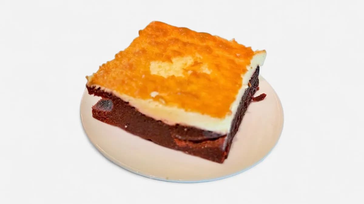 Red velvet Tiramisú brownie