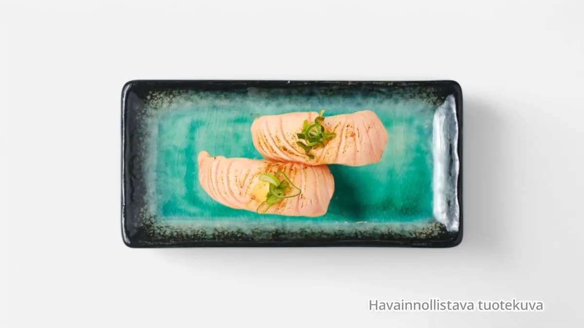 Grilled lohi nigiri (2 kpl)
