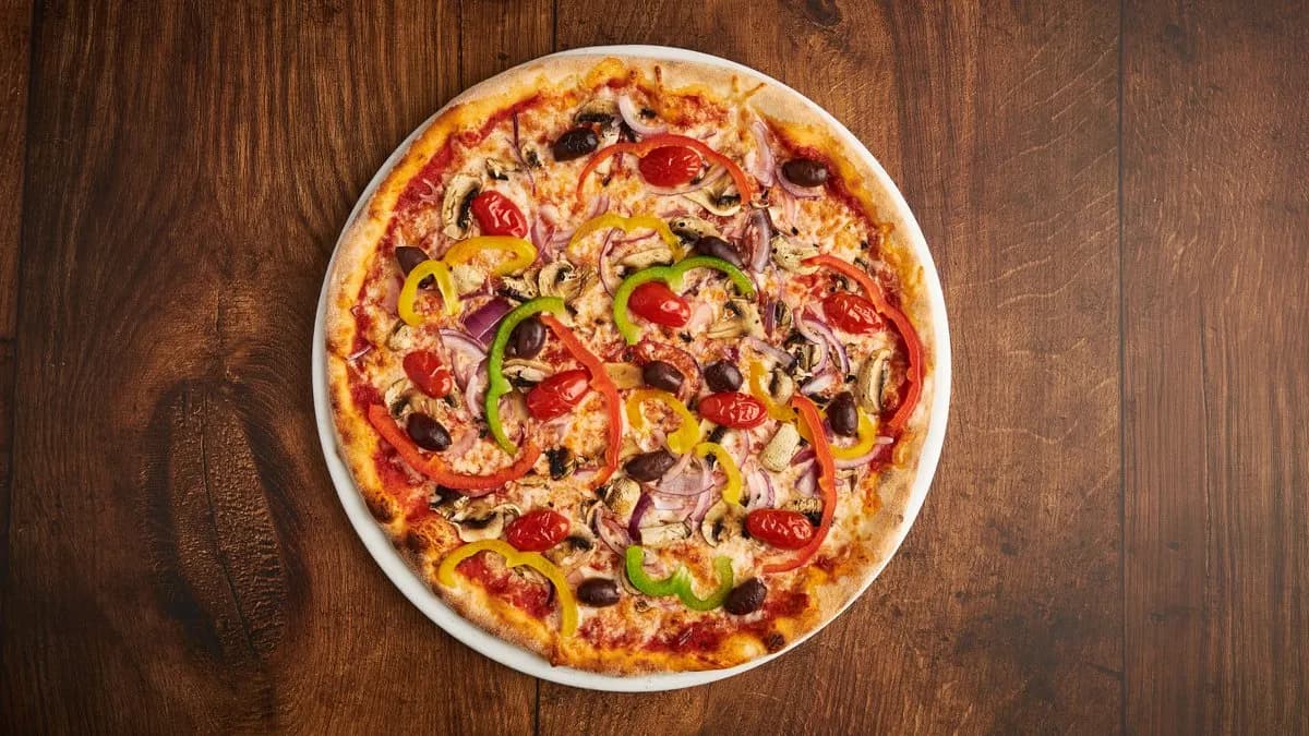 Vegetarian perhepizza