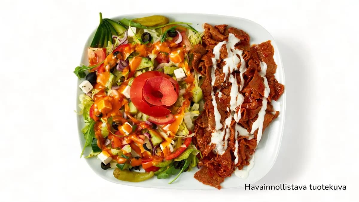 Kebab salaatilla