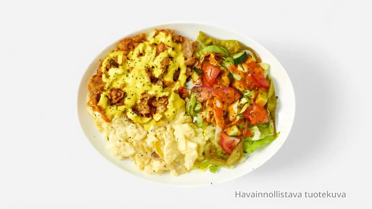 36. Kanakebab Kermaperunoilla