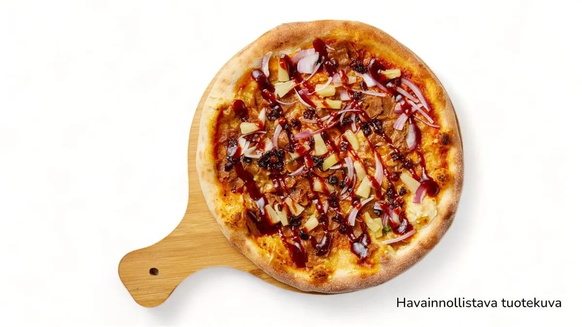 Vöner BBQ 🌱 VEGAANI Perhepizza