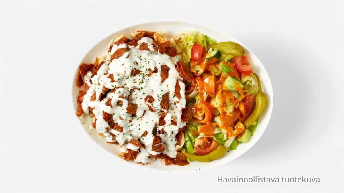 Kebab bataattiperunoilla