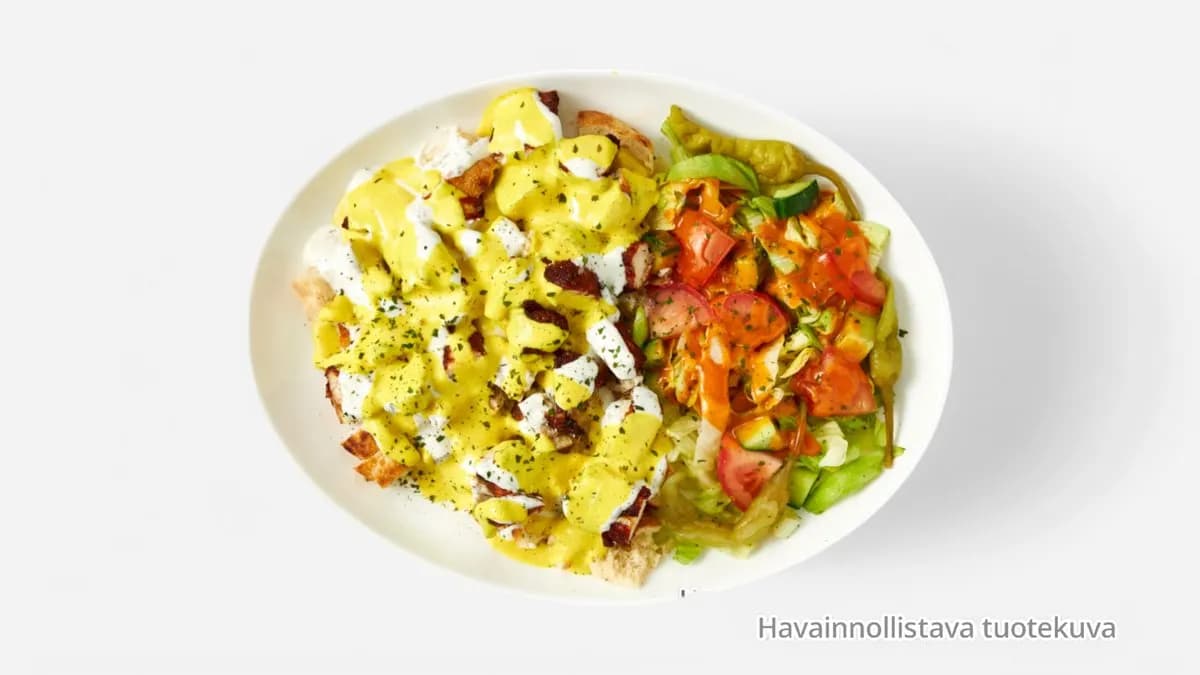 Kana bataattiperunoilla