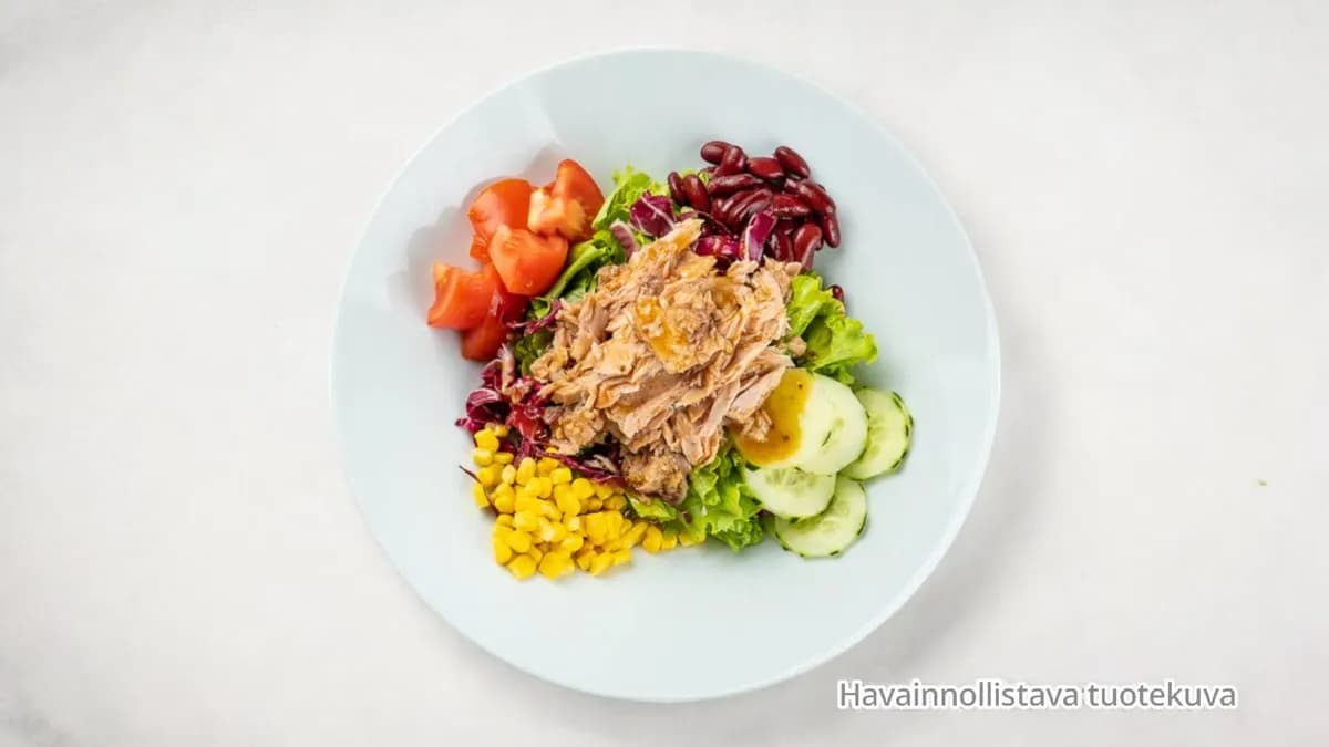 Tonnikala-katkarapusalaatti
