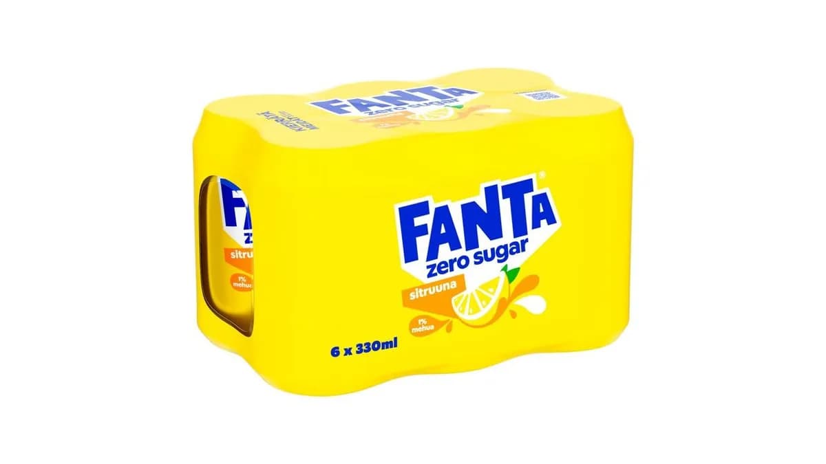 Fanta sitruuna 0,33l (sokeriton)
