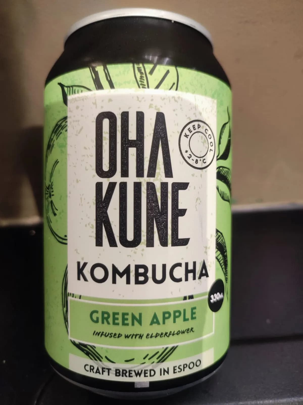 Green apple kombucha