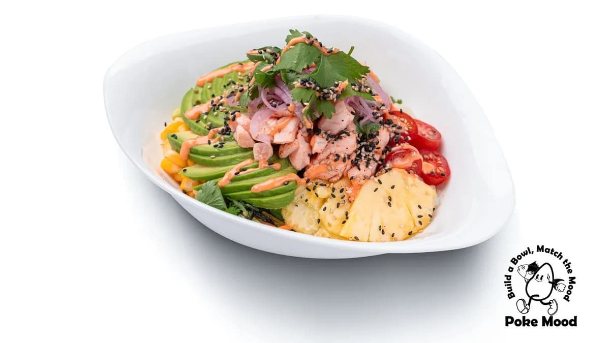 Flamed Salmon & Avocado Bowl