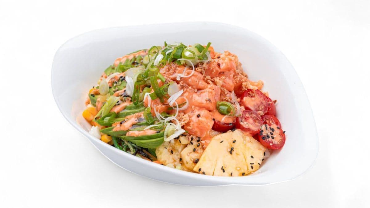 Spicy Mayo Salmon & Avocado Bowl