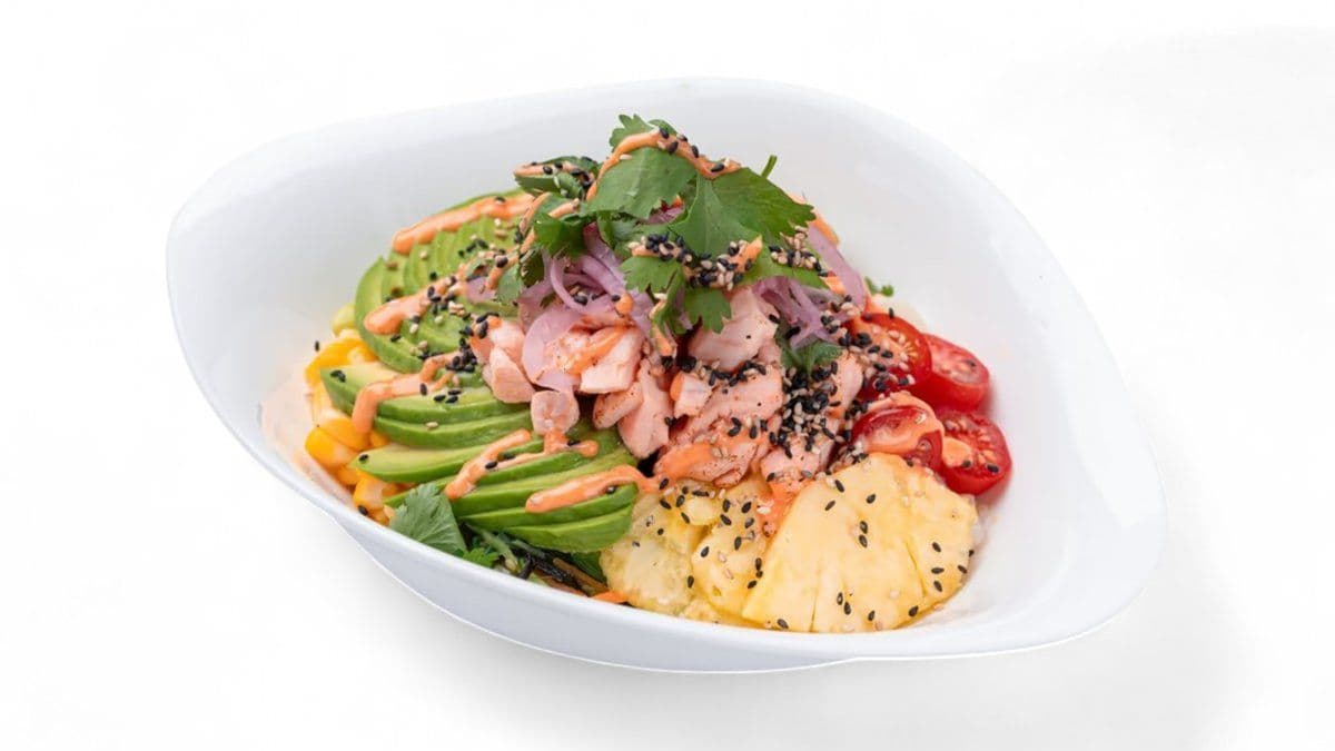 Flamed Salmon & Avocado Bowl