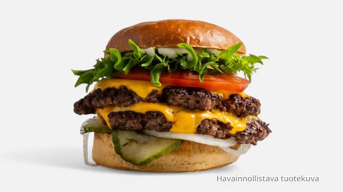 Kerrosjuustoburger Ateria