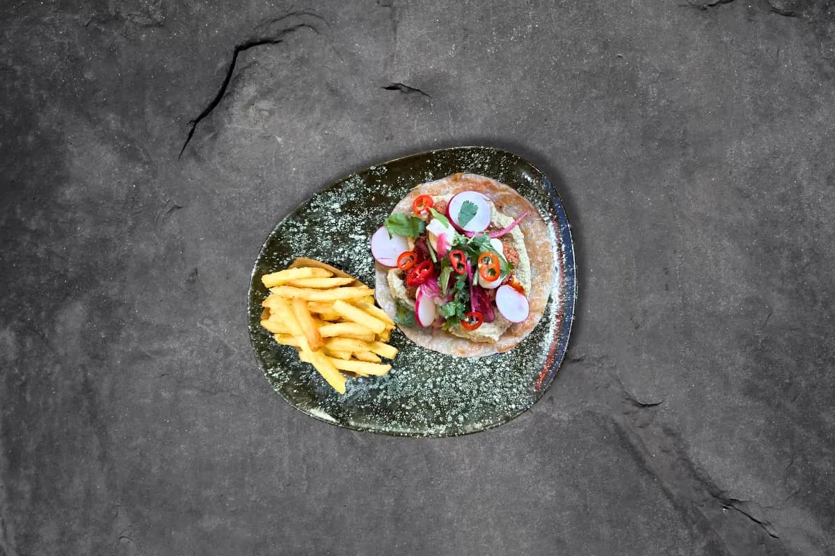 Lunch: Pretty Taco & Fries (L)