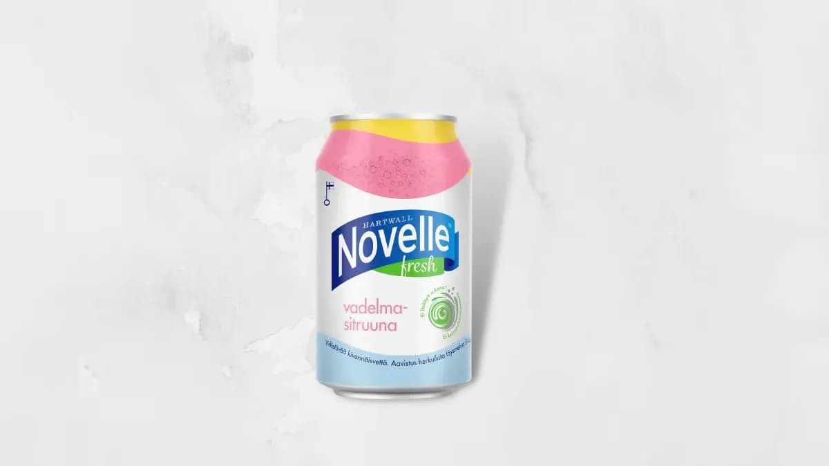 Hartwall Novelle Fresh Vadelma-sitruuna 0,33 l