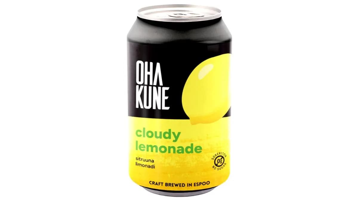 Ohakune Cloudy Lemonade sokeriton virvoitusjuoma 330ml