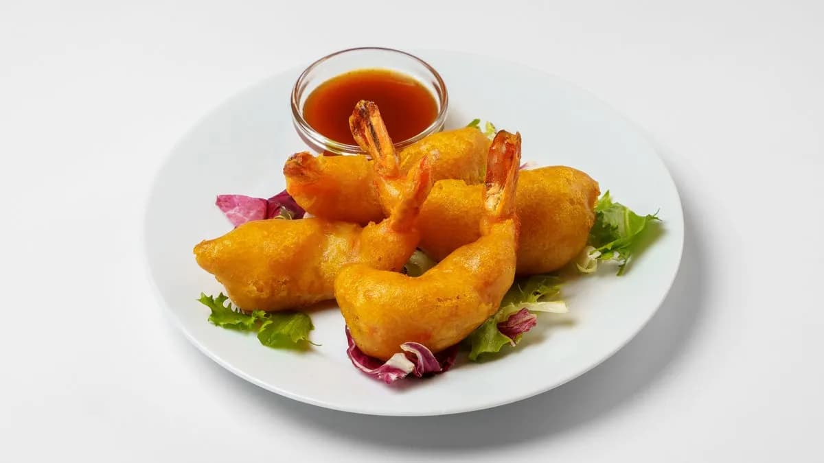 T14. Friteerattuja jättikatkarapuja (4 Kpl)