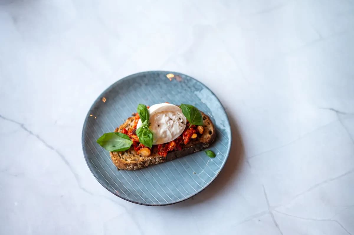 Burrata & Romesco toast