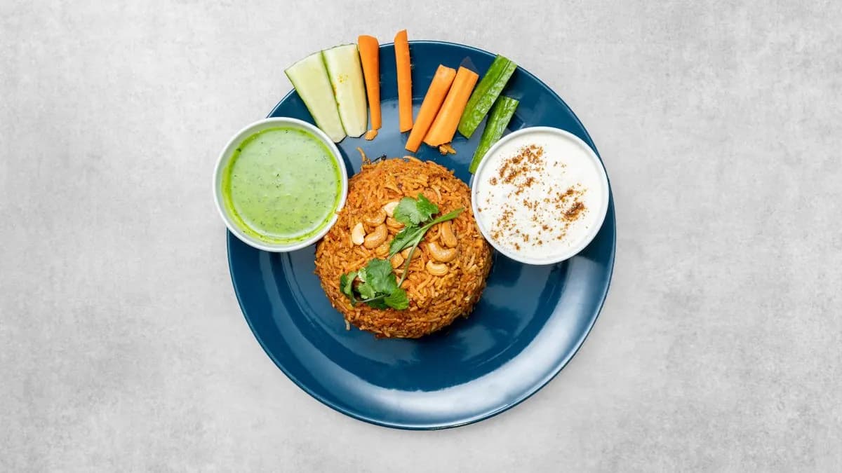 Vegan biryani 🌶🌶 (V)