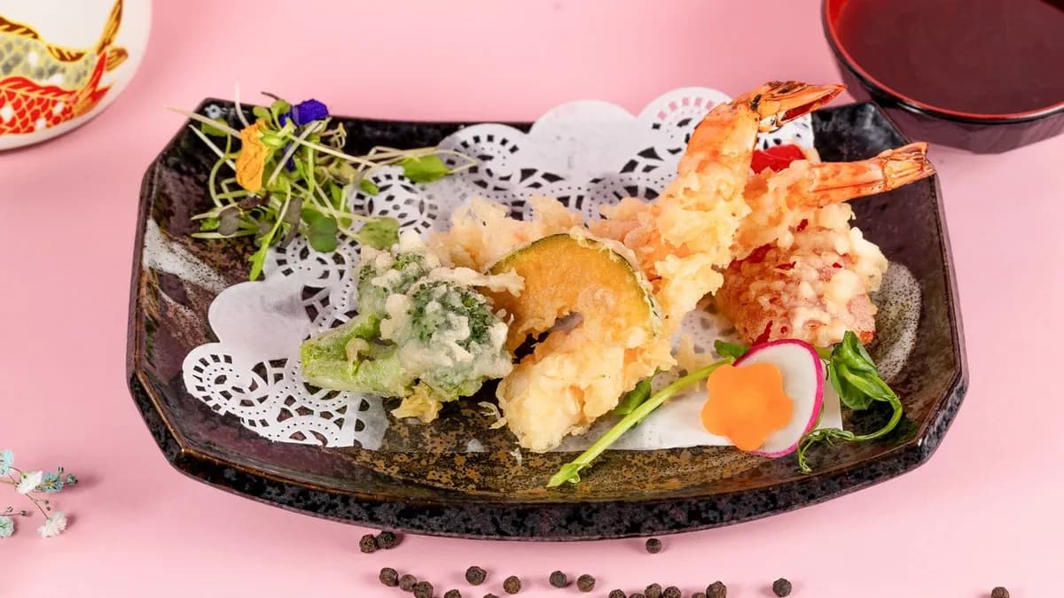 A03. Black tiger prawn tempura 2pcs