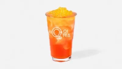 Peach Tea Popping Boba 🍑