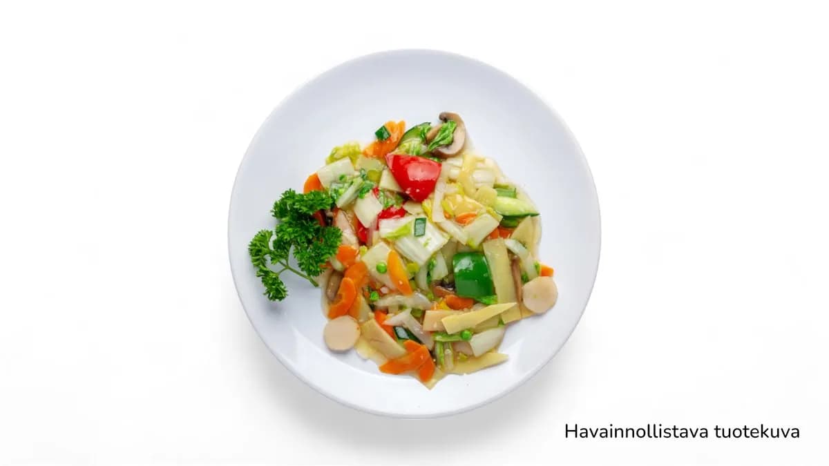 15. Paistettuja sekavihanneksia