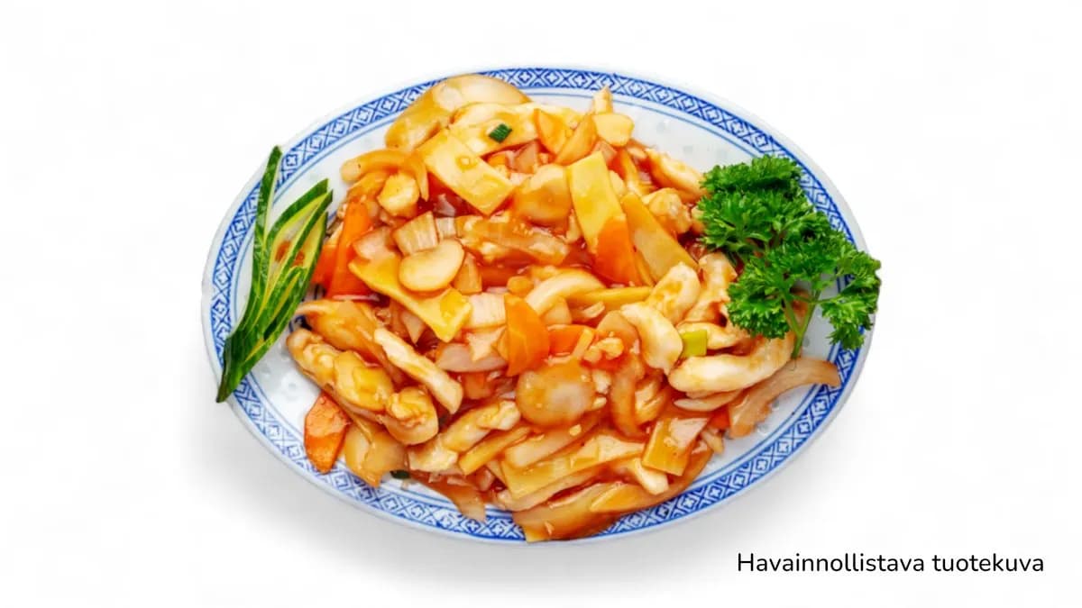 57. Ankkaa chilikastikkeessa