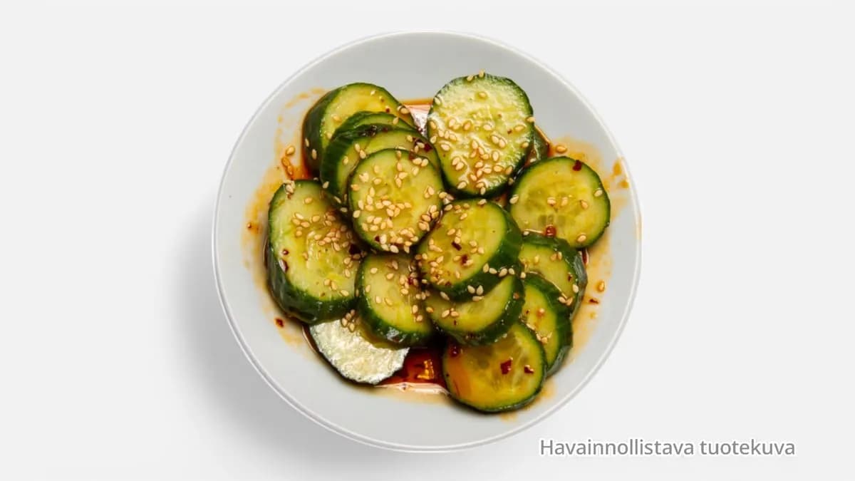 A4 Chinese style cucumber salad (Vegan)