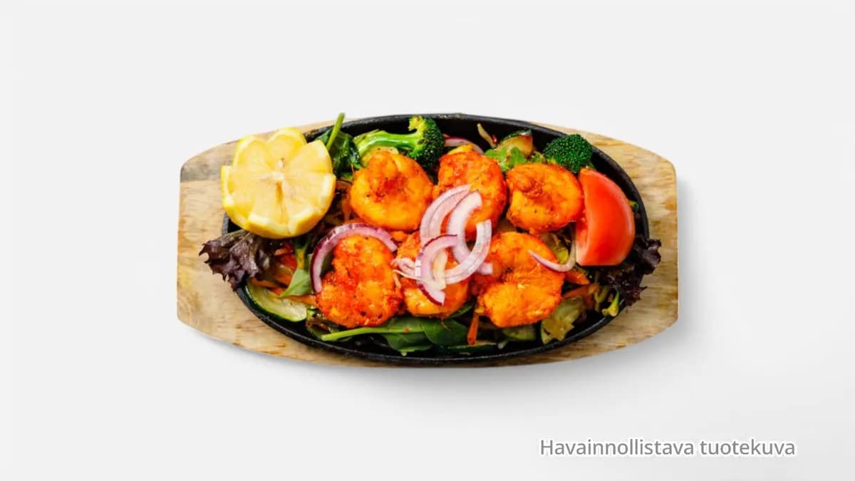 Tandoori Jhinghe Sizzling (King Prawns)