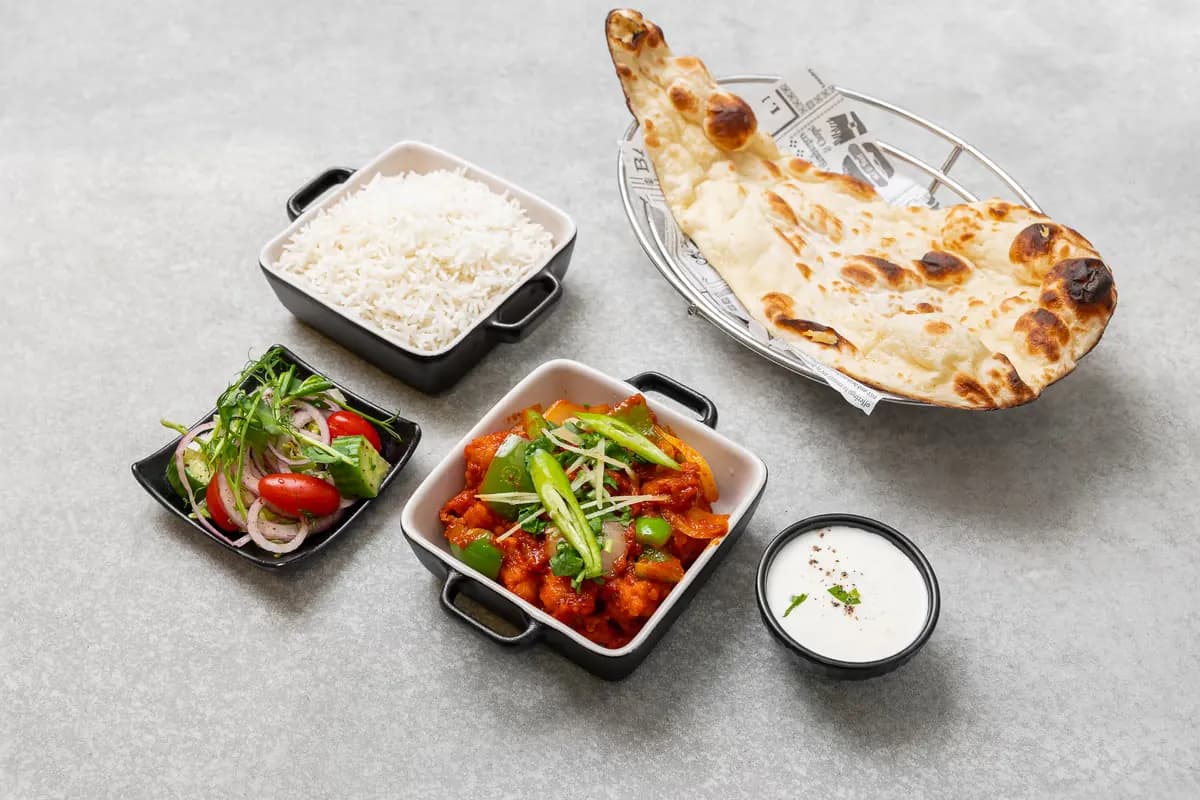 Fish Jalfrezi + Pepsi max 0.33