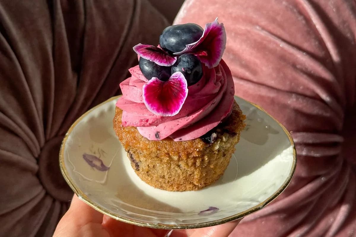 Mustikka Cupcake (G, Ve)