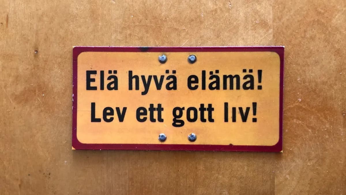 Elä hyvä elämä! -magneetti