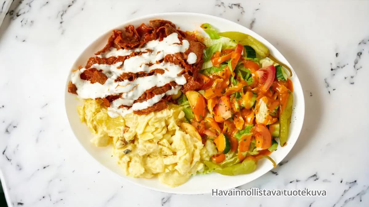 Vöner bataattiperunoilla