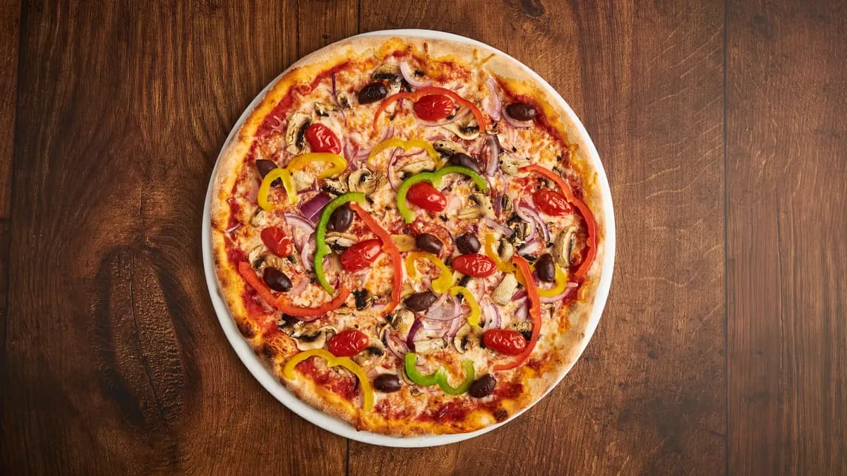 Vegetarian perhepizza