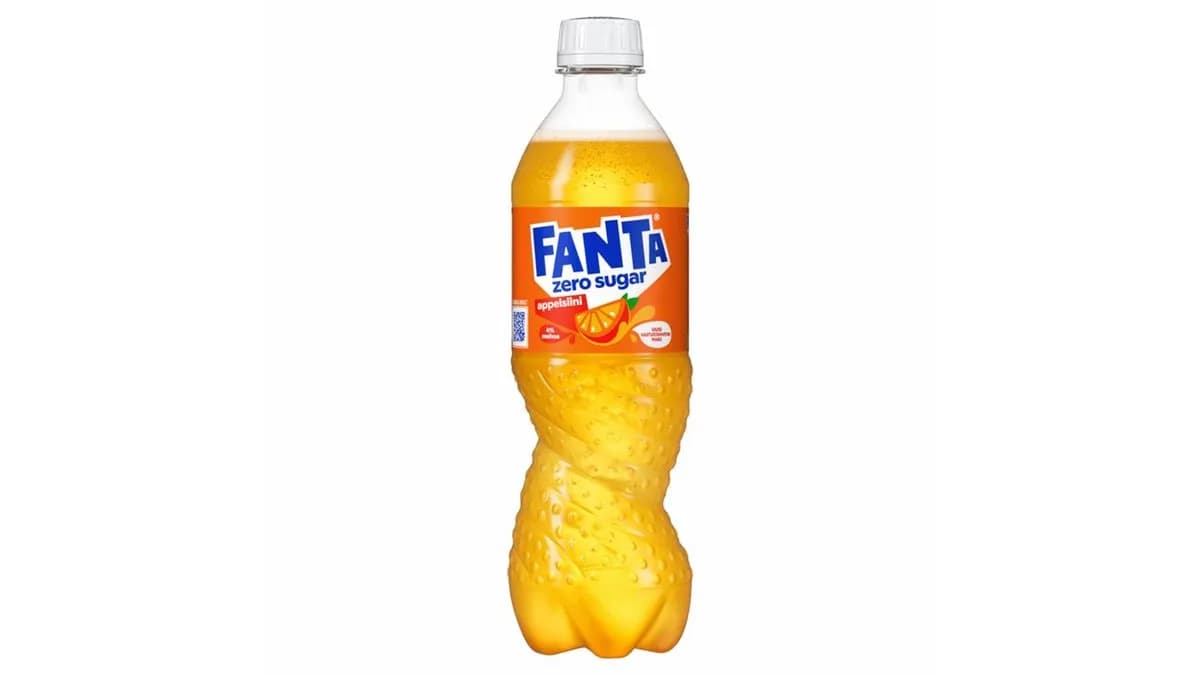 Fanta Appelsiini Zero virvoitusjuoma muovipullo 0,5 l