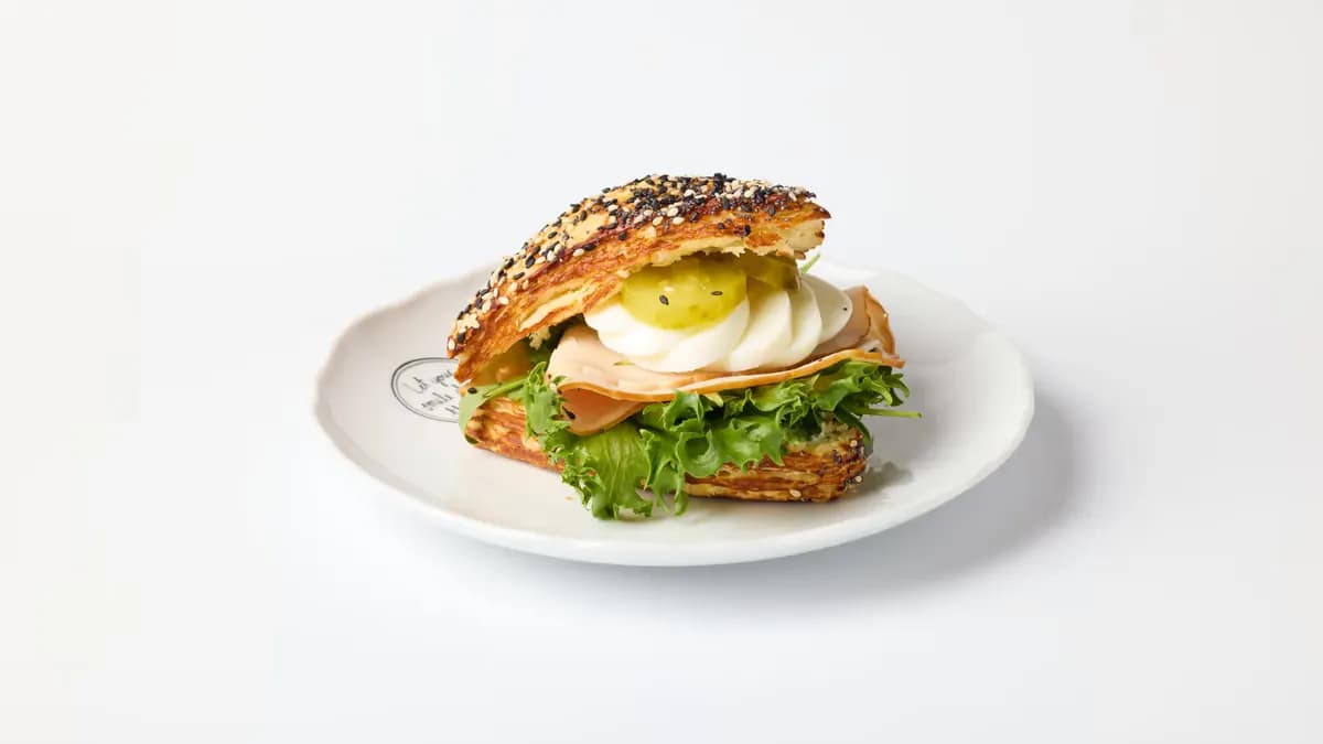 Kalkkuna-kananmuna Brezel